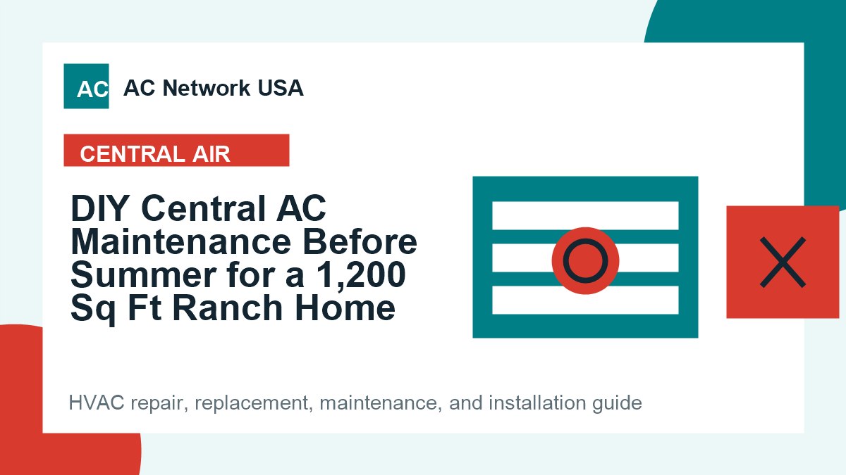 DIY Central AC Maintenance Before Summer for a 1,200 Sq Ft Ranch Home illustrated HVAC guide