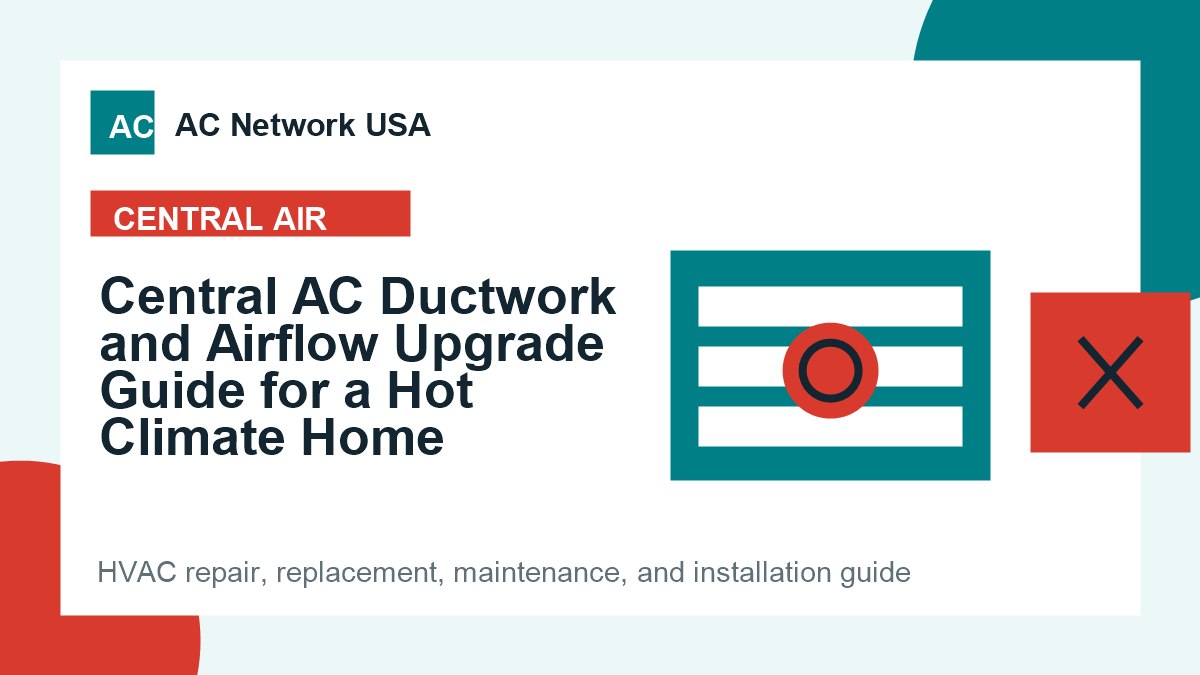 Central AC Ductwork and Airflow Upgrade Guide for a Hot Climate Home illustrated HVAC guide