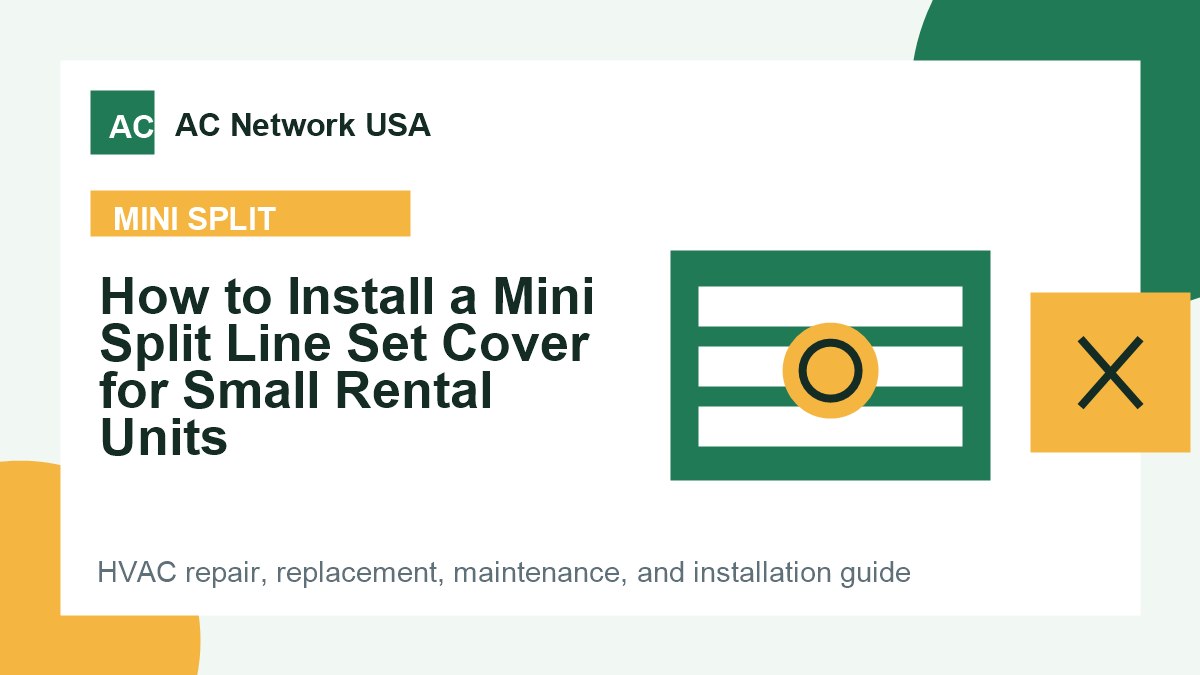 How to Install a Mini Split Line Set Cover for Small Rental Units illustrated HVAC guide