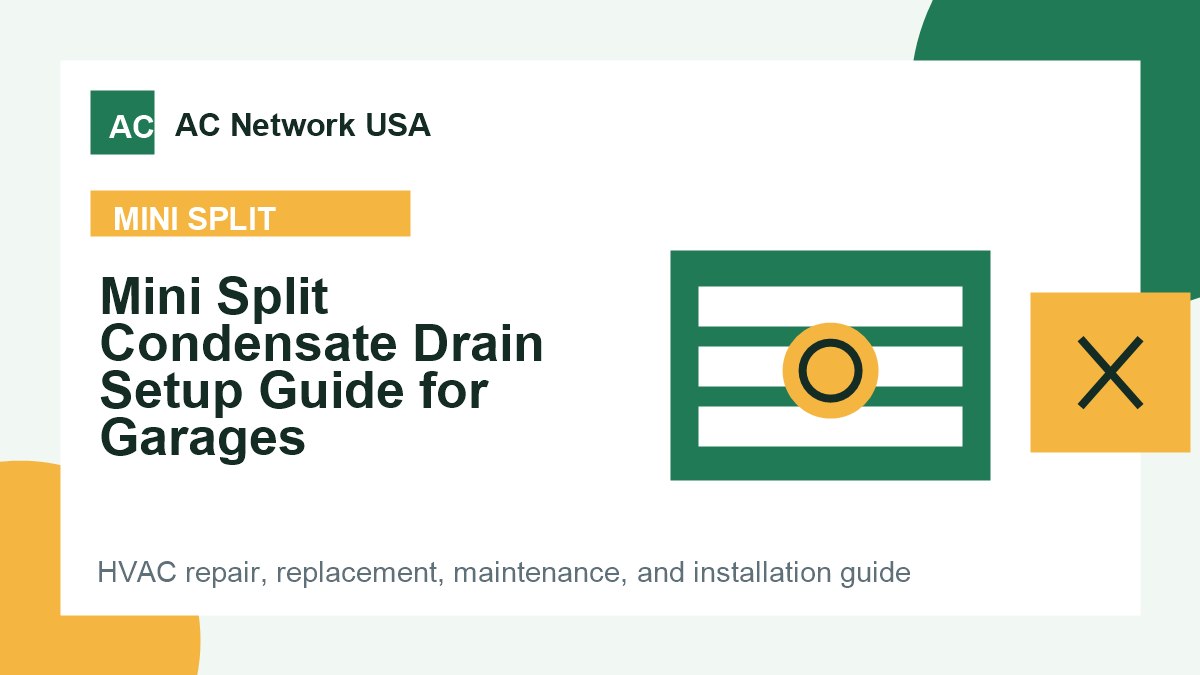 Mini Split Condensate Drain Setup Guide for Garages illustrated HVAC guide