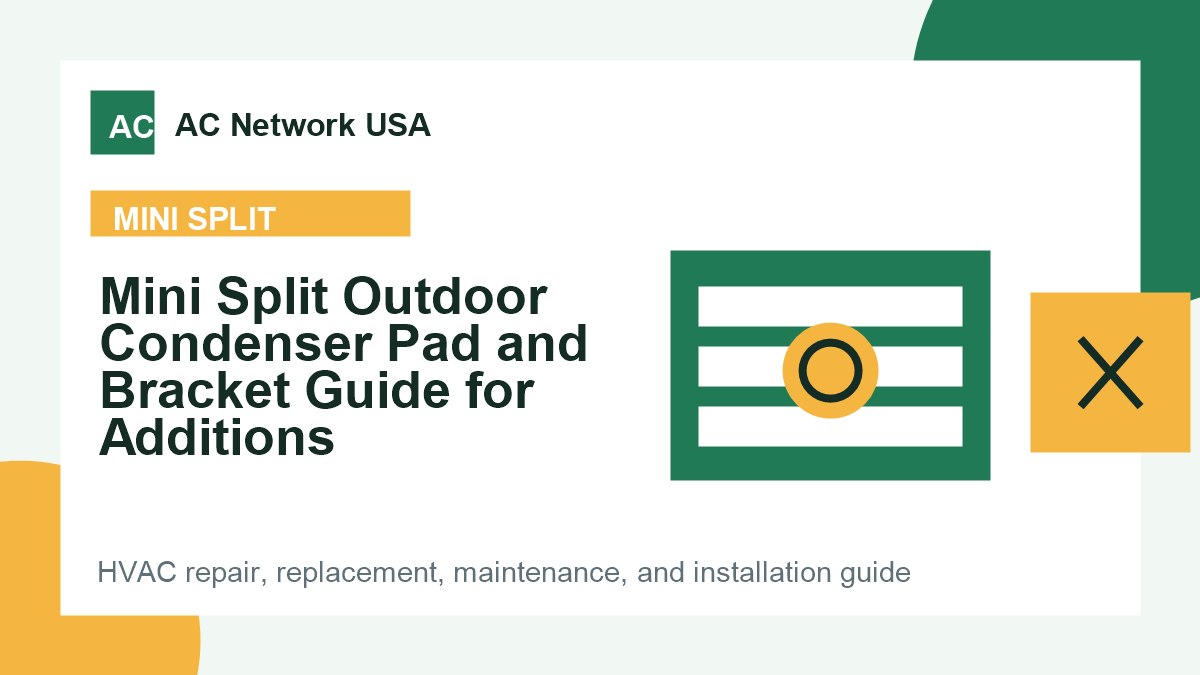 Mini Split Outdoor Condenser Pad and Bracket Guide for Additions illustrated HVAC guide