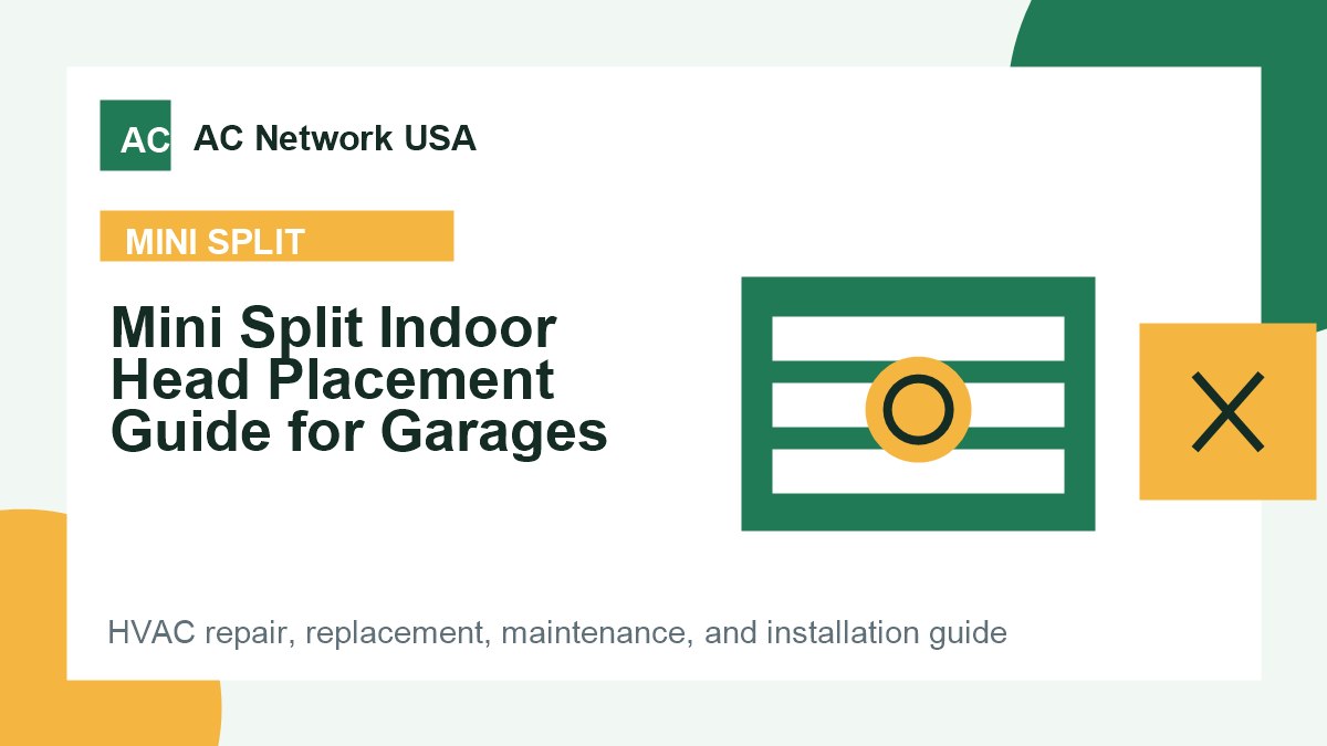 Mini Split Indoor Head Placement Guide for Garages illustrated HVAC guide