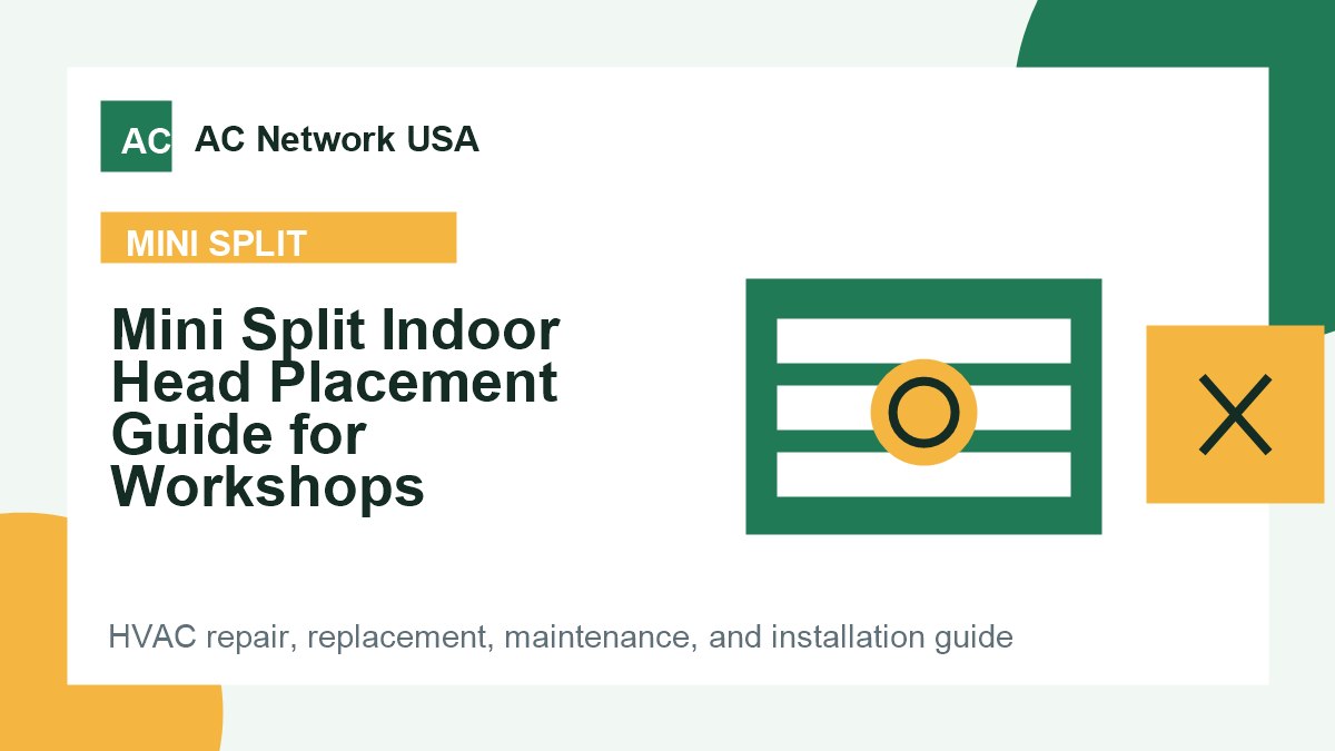 Mini Split Indoor Head Placement Guide for Workshops illustrated HVAC guide