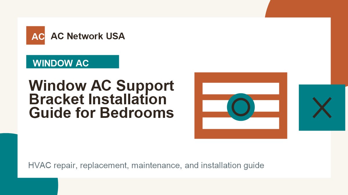 Window AC Support Bracket Installation Guide for Bedrooms illustrated HVAC guide
