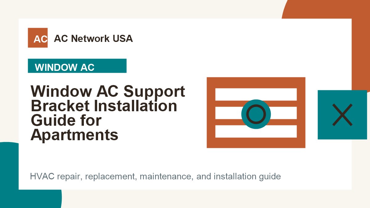 Window AC Support Bracket Installation Guide for Apartments illustrated HVAC guide