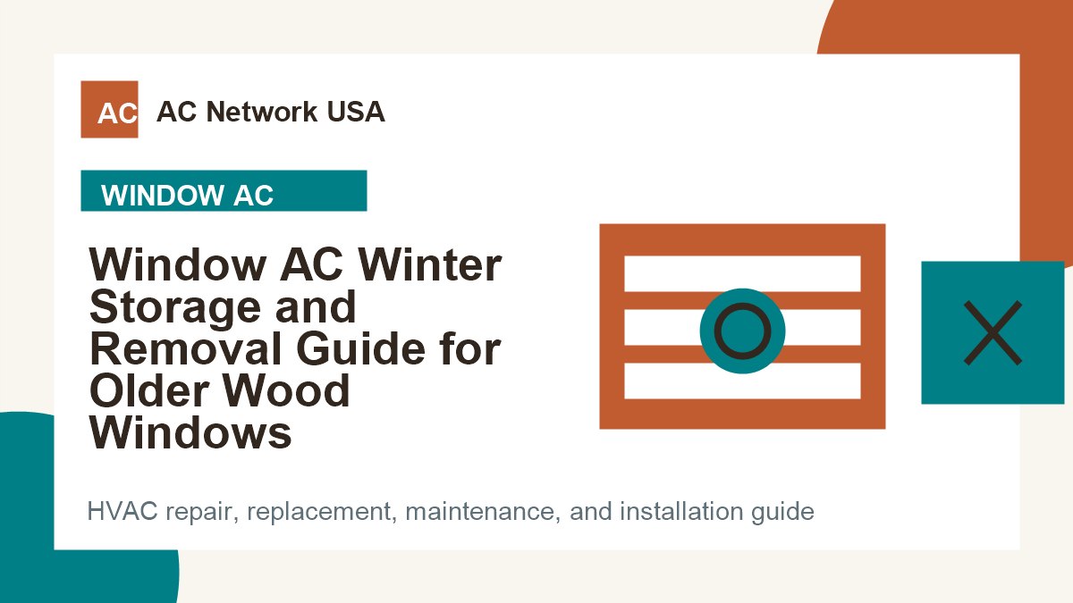 Window AC Winter Storage and Removal Guide for Older Wood Windows illustrated HVAC guide