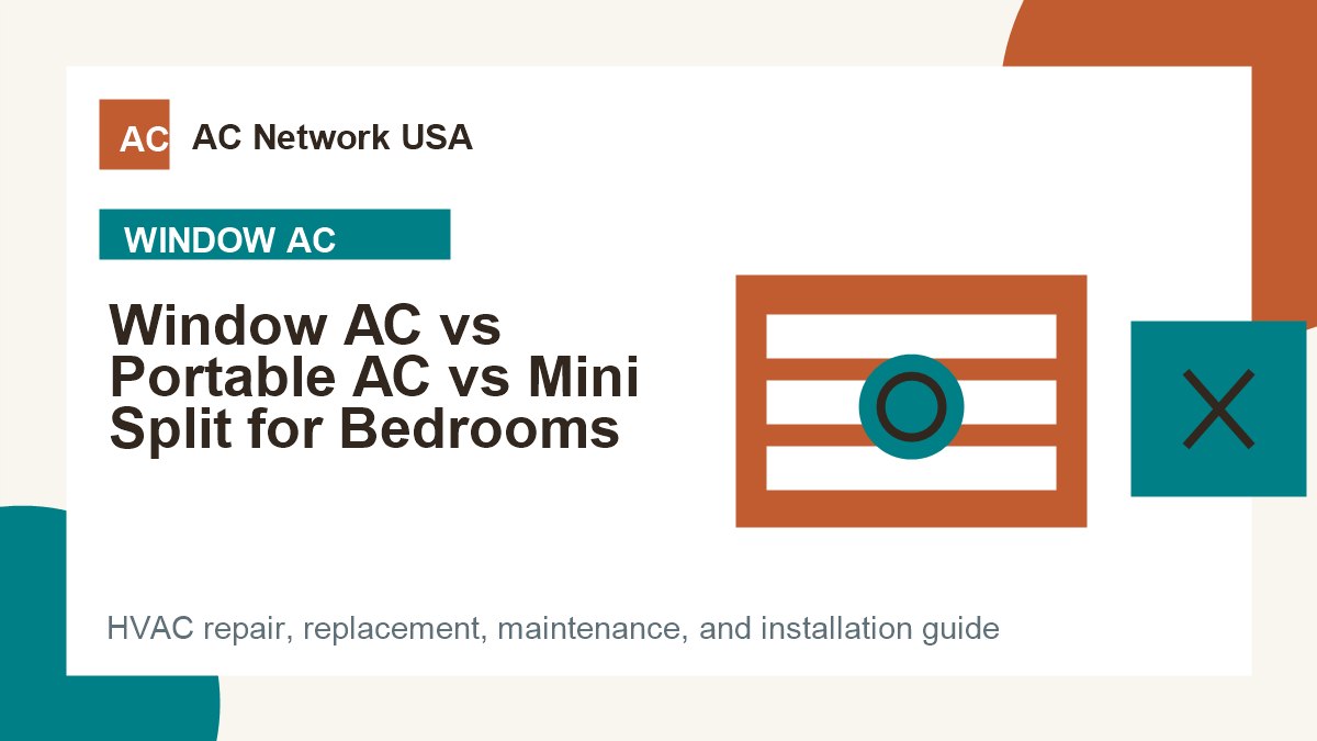 Window AC vs Portable AC vs Mini Split for Bedrooms