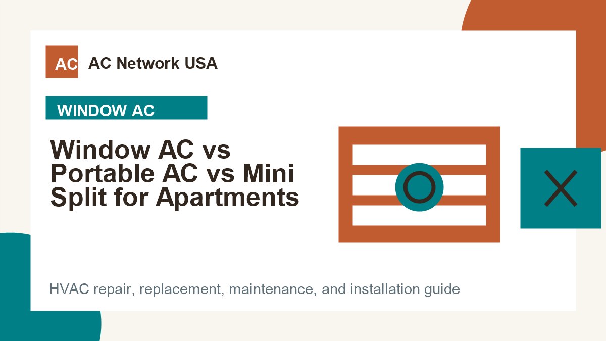 Window AC vs Portable AC vs Mini Split for Apartments