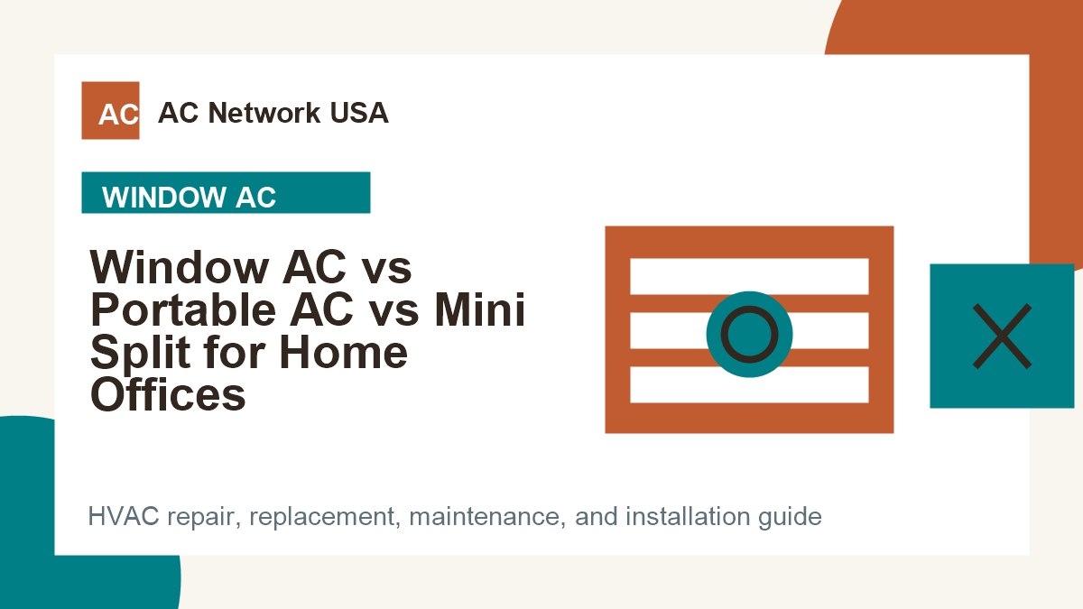 Window AC vs Portable AC vs Mini Split for Home Offices