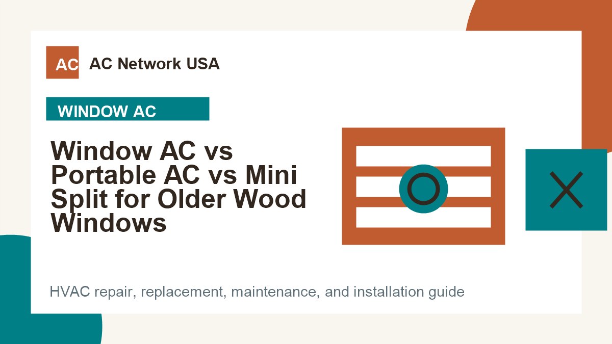 Window AC vs Portable AC vs Mini Split for Older Wood Windows illustrated HVAC guide