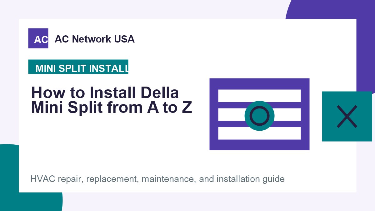 How to Install Della Mini Split from A to Z illustrated HVAC guide