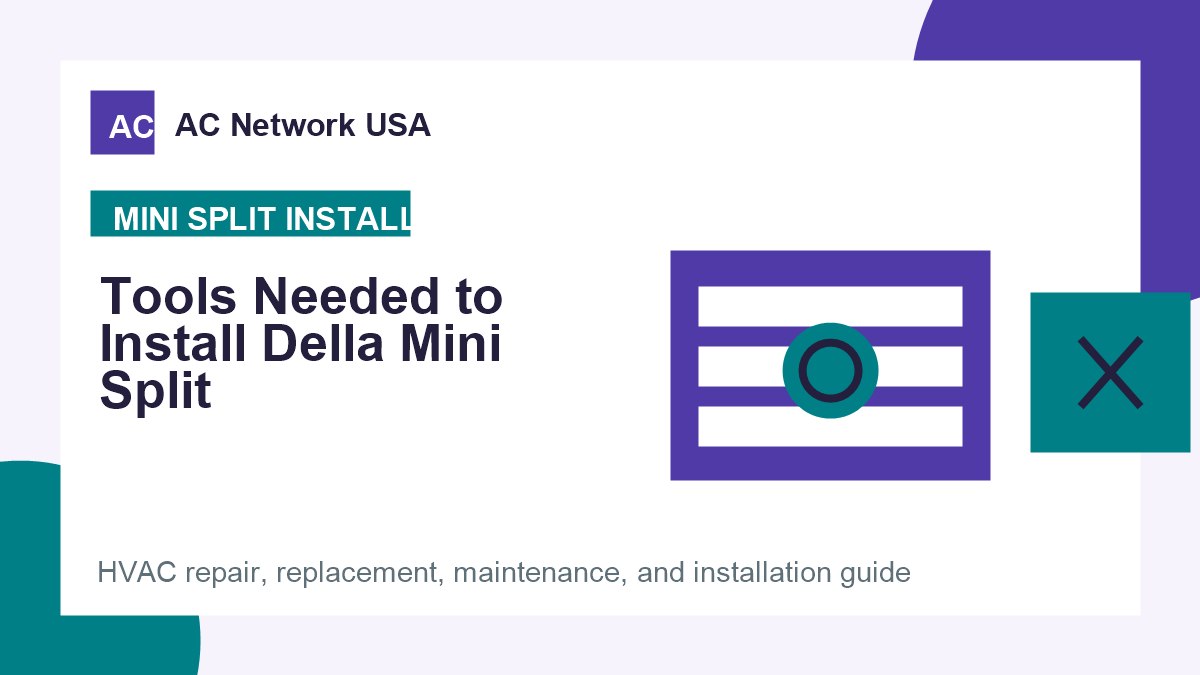 Tools Needed to Install Della Mini Split illustrated HVAC guide