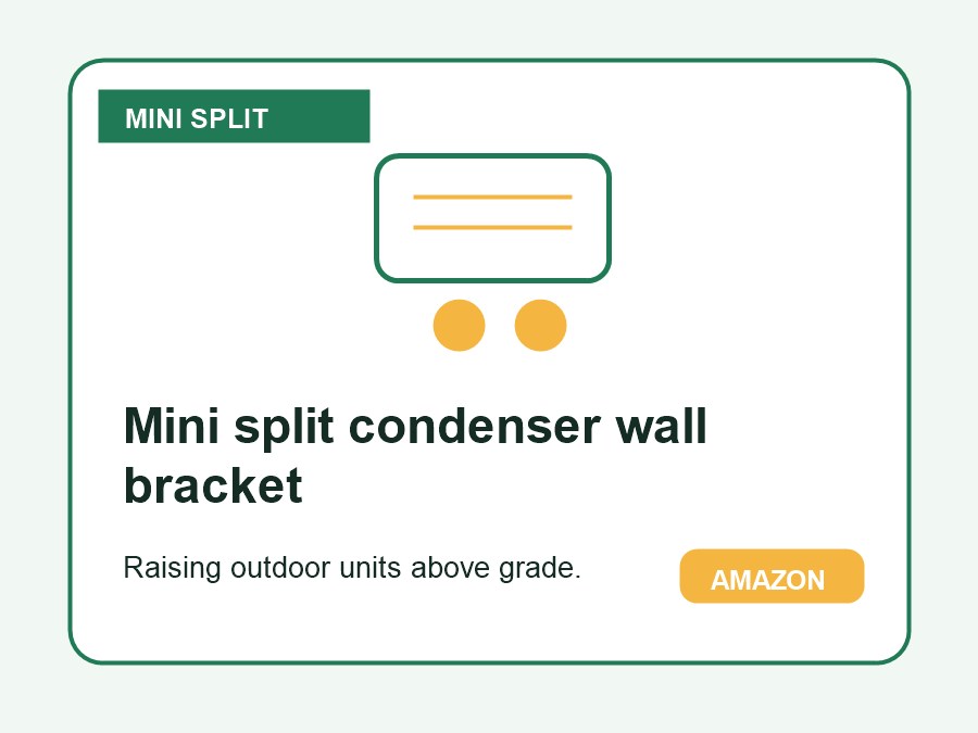 Mini split condenser wall bracket product preview