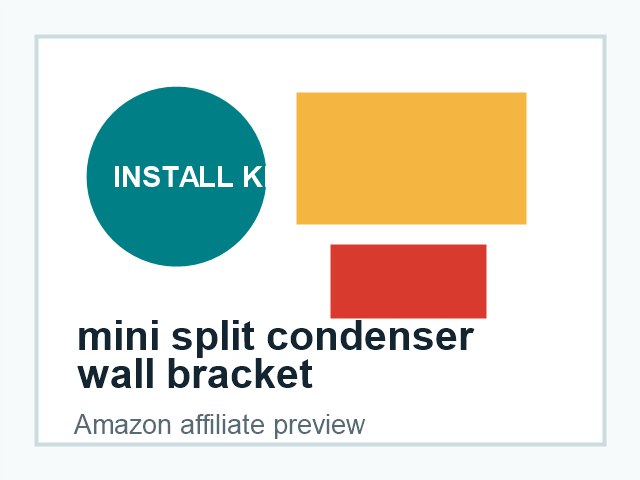 mini split condenser wall bracket product preview