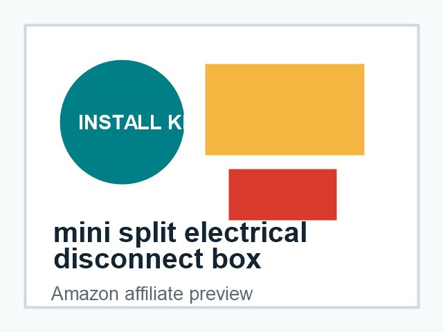mini split electrical disconnect box product preview