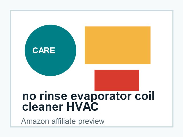 no rinse evaporator coil cleaner HVAC product preview