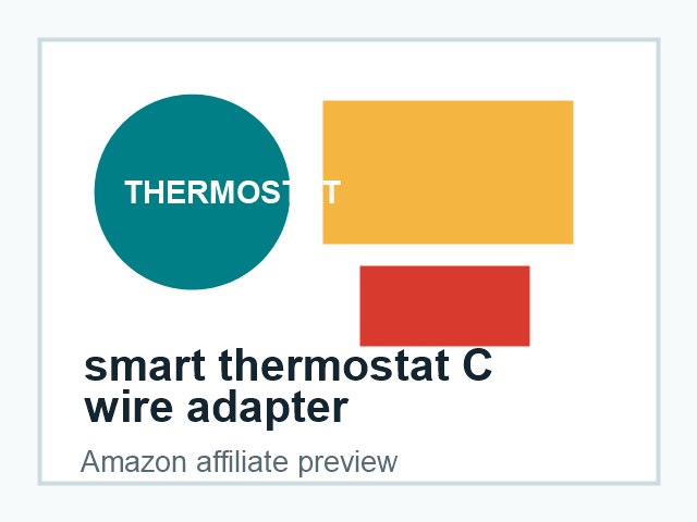 smart thermostat C wire adapter product preview