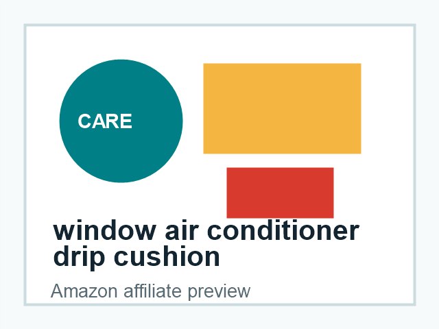 window air conditioner drip cushion product preview