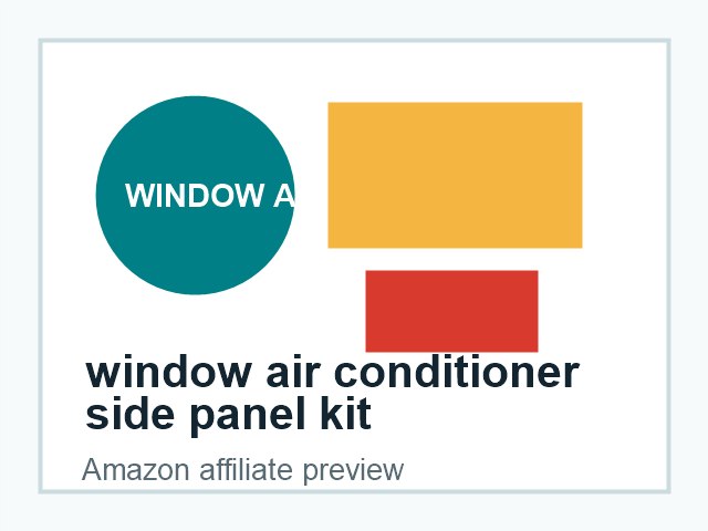 window air conditioner side panel kit product preview